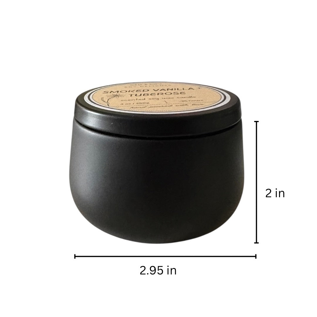 Vanilla Tuberose - Scented soy candle
