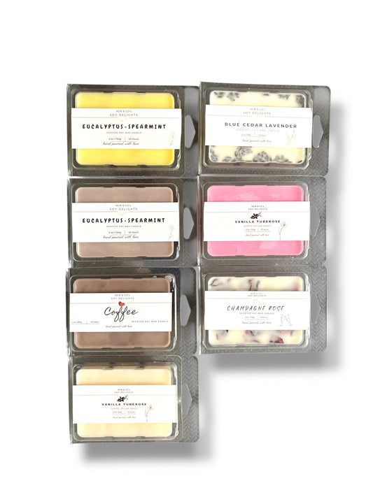6 compartment soy wax melts (small tarts )